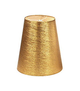Gold lamp shade